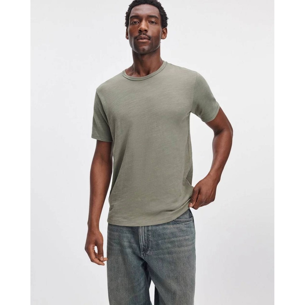 Rag & Bone Classic Slub Tee Medium Lichen Green